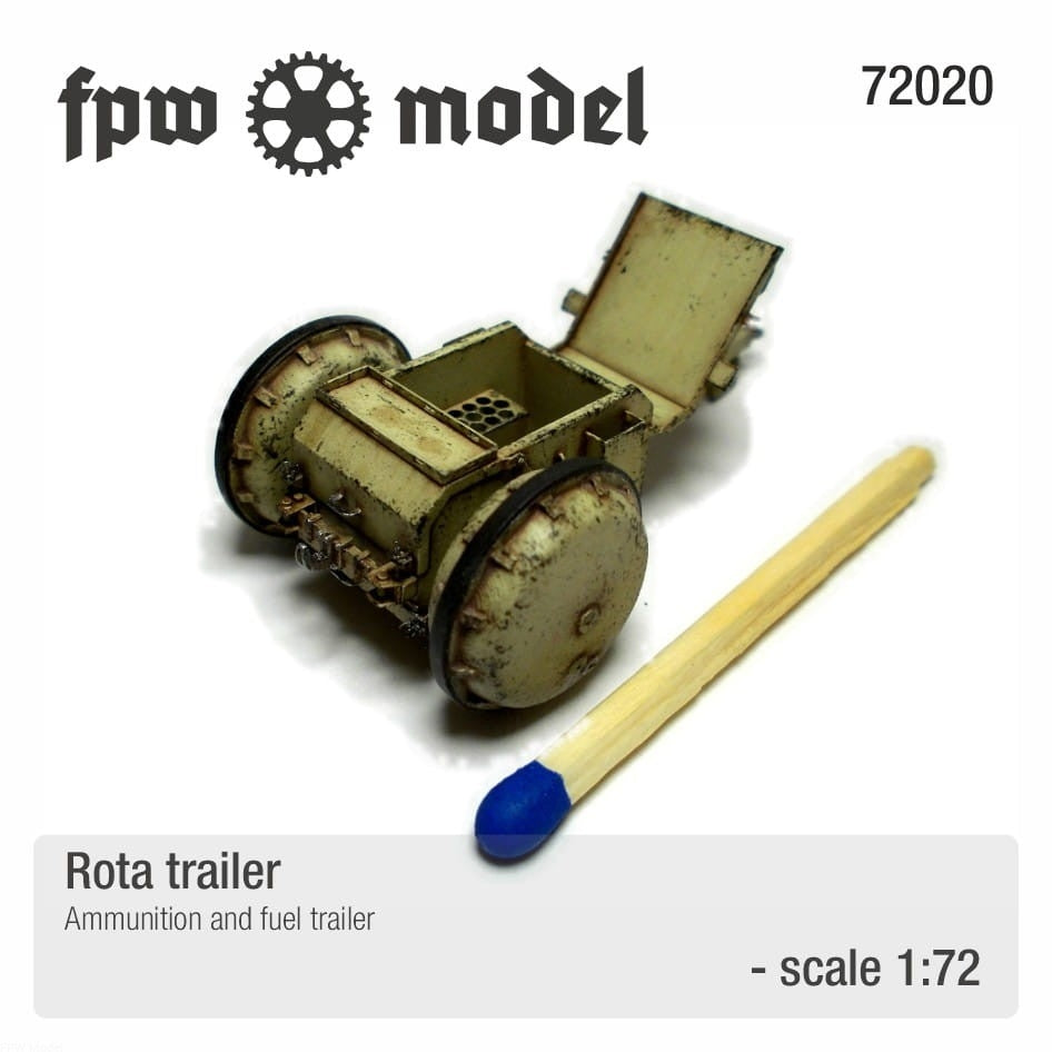 FPW Model 72020 Rota Trailer 1/72