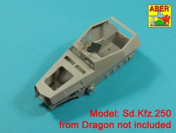 Aber 35L-169 Barrel for German MG34 rifle with armored cover 1/35 – image 6
