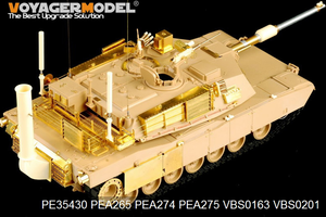 Voyager Model PEA275 Modren US Army M1A1&amp;amp;M1A2 side skirts (For TAMIYA 35269) 1/35 – obrázek 3