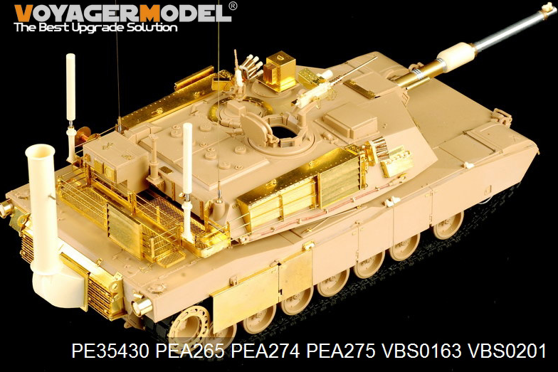 Voyager Model PEA275 Modren US Army M1A1&amp;amp;M1A2 side skirts (For TAMIYA 35269) 1/35 – obrázek 3