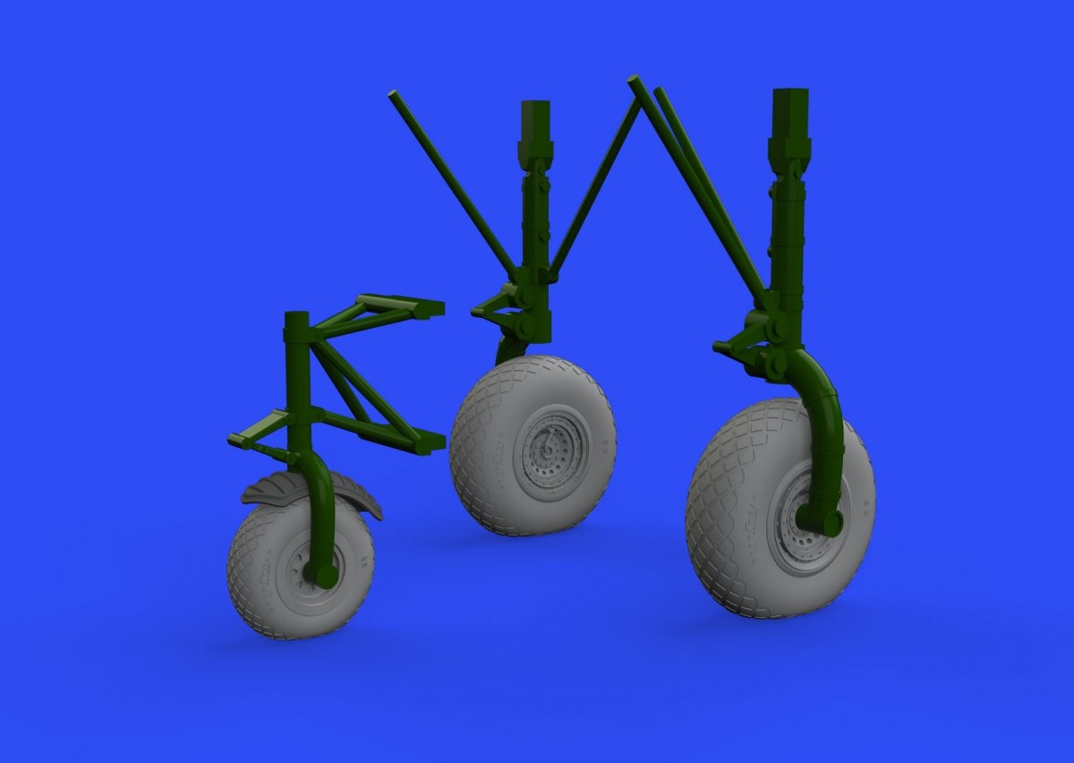 Eduard 632145 B-24 wheels (8spoke front wheel) 1/32 HOBBY BOSS