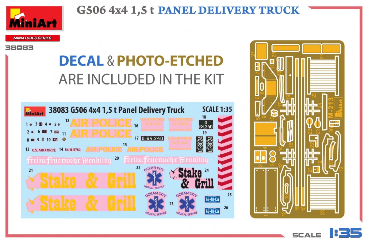 MiniArt 38083 G506 4х4 1.5 t PANEL DELIVERY TRUCK 1/35 – image 2