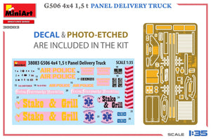 MiniArt 38083 G506 4х4 1.5 t PANEL DELIVERY TRUCK 1/35 – image 2