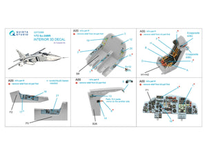 Quinta Studio QD72089 Su-24MR 3D-Printed &amp;amp; colored Interior on decal paper (Trumpeter) 1/72 – Bild 2