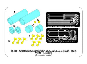 Aber 16069 GERMAN MEDIUM TANK Pz.Kpfw. IV, Ausf.H (Sd.Kfz. 161/2) Vol.10 - Air filters 1/16 – Bild 15