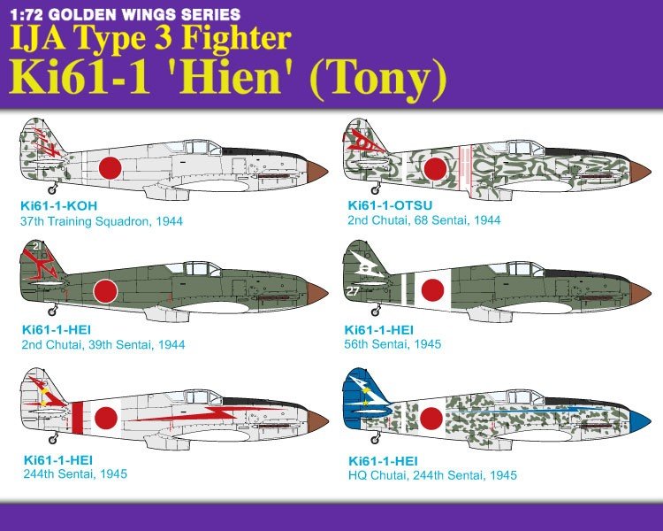 Dragon 5028 IJA Type 3 Fighter Ki61-1 &amp;#39;Hien&amp;#39; (Tony) 1/72 – image 3