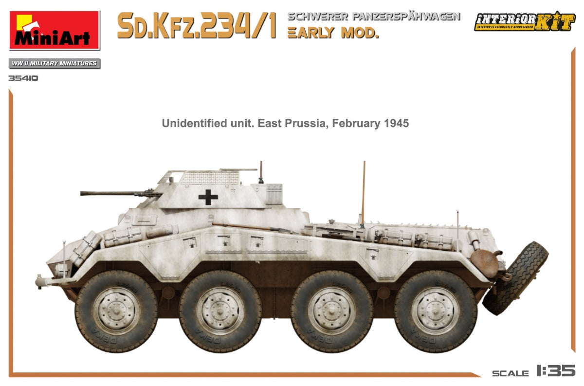 MiniArt 35410 Sd.Kfz.234/1 Schwerer Panzerspahwagen. EARLY MOD. INTERIOR KIT 1/35 – image 15