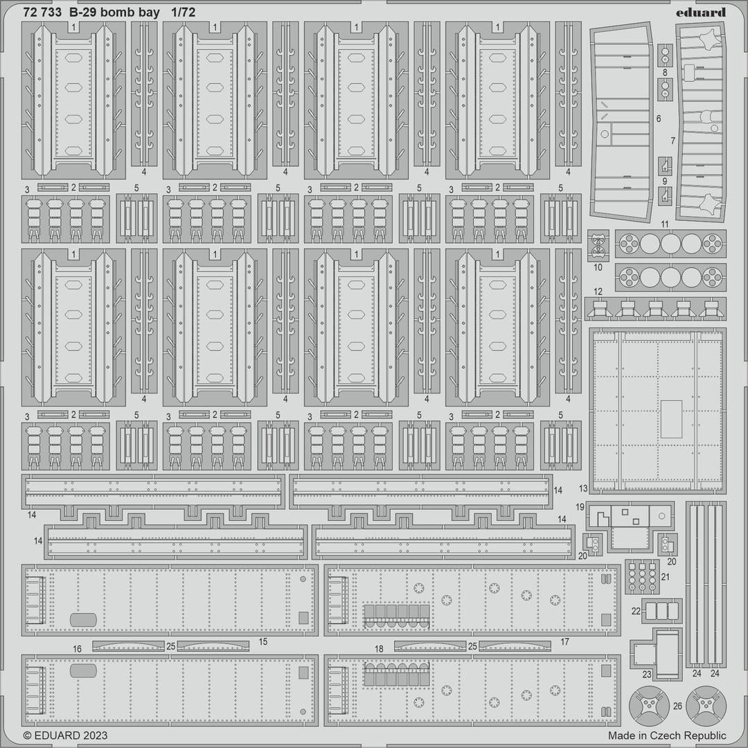 Eduard BIG72177 B-29 HOBBY 2000, ACADEMY 1/72 – obrázek 2
