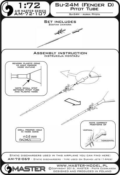 Master AM-72-107 Sukhoi Su-24M (Fencer D) - Pilot Tube 1/72 – Bild 4