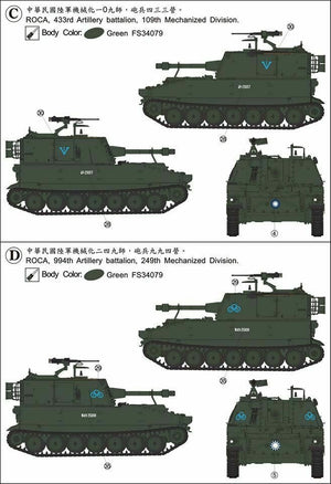 AFV Club 35108 US Self-Propelled Howitze M108 105mm/L30 howitze 1/35 – imagen 4
