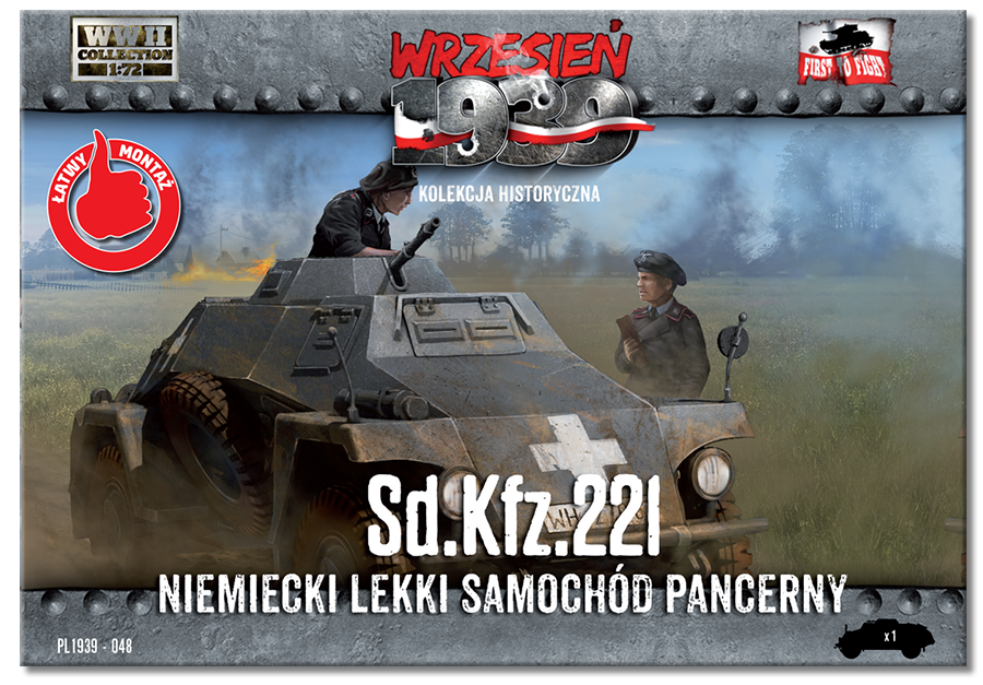 First to Fight PL048 German Light Armored Car Sd.Kfz.221 (1/72) – image 2