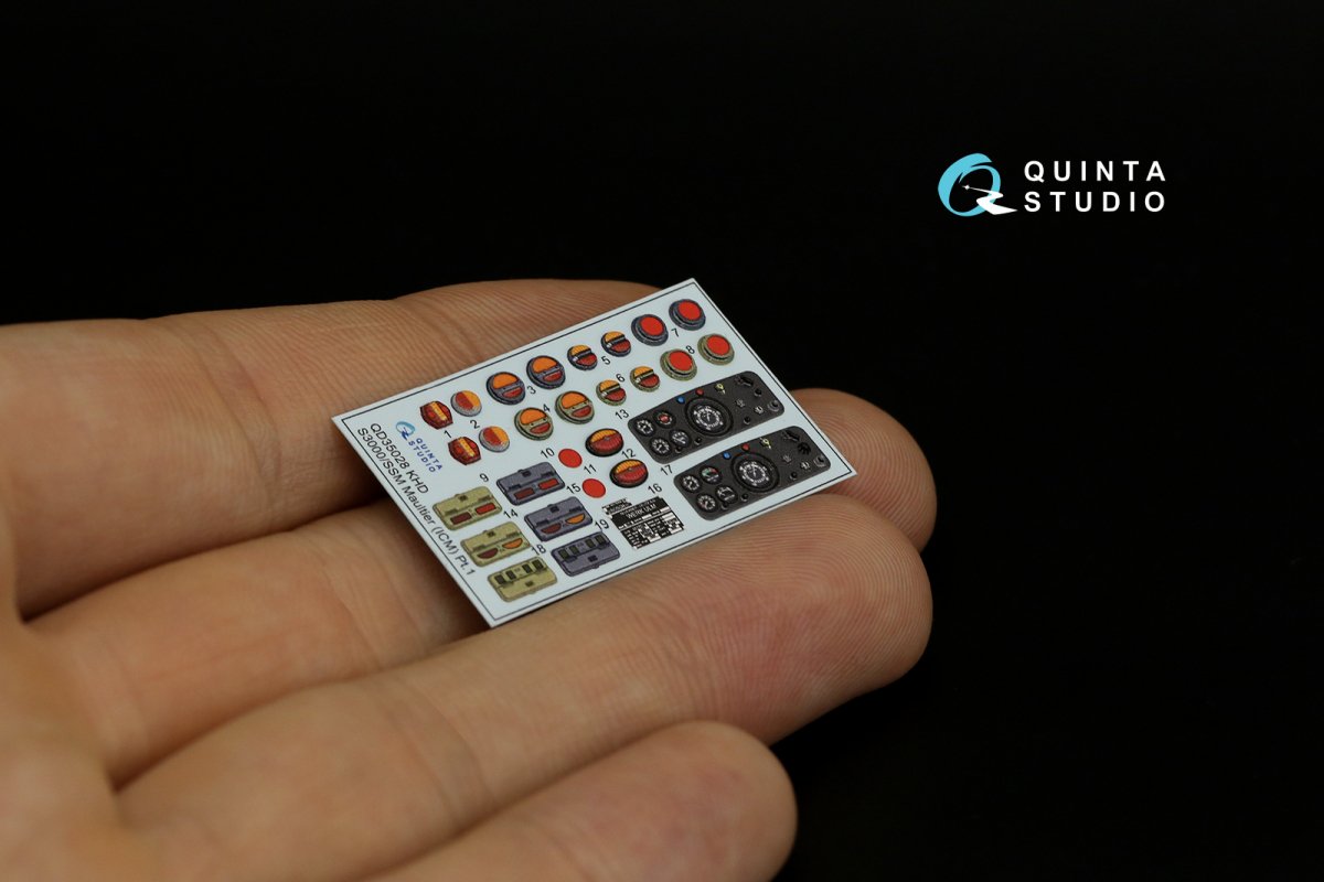 Quinta Studio QD35028 KHD A3000, Magirus S330, KHD S3000, KHD S3000/SS M Maultier 3D-Printed &amp;amp; colored Interior on decal paper (ICM) 1/35 – obrázek 9