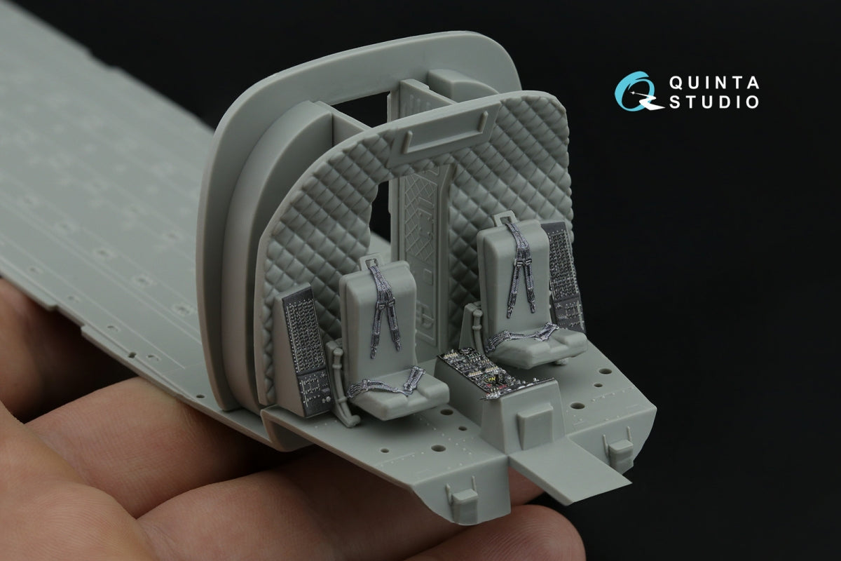 Quinta Studio QD48506 CH-47A 3D-Printed colored Interior on decal paper (Italeri) 1/48 – Bild 8