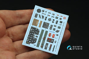 Quinta Studio QD32198 P-47D Thunderbolt Bubbletop Late 3D-Printed colored Interior on decal paper (Hasegawa) 1/32 – image 4
