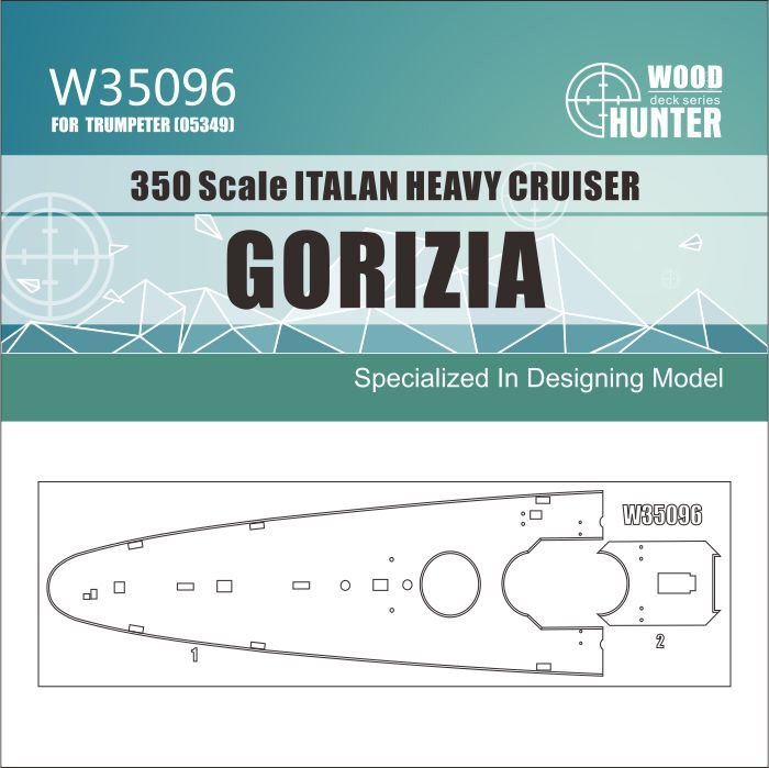 Wood Hunter W35096 ITALAN HEAVY CRUISER GORIZIA 1/350 – obrázek 2