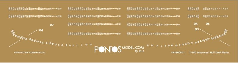 Pontos 35012F1 Russian Imperial Navy Battleship Sevastopol Detail Up Set 1/350 – image 8