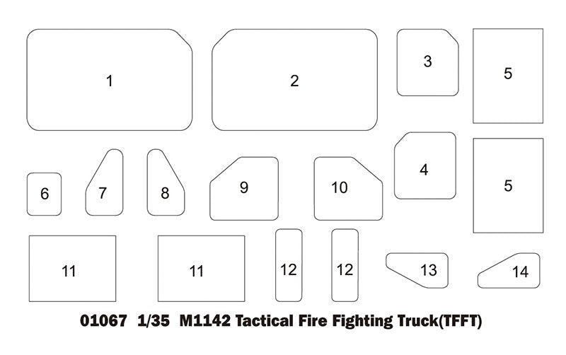 Trumpeter 01067 M1142 HEMTT TFFT (Tactical Fire Fighting Truck) 1/35 – image 4