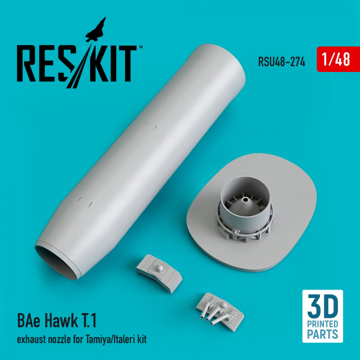 RESKIT RSU48-0274 BAE HAWK T.1 EXHAUST NOZZLE FOR TAMIYA/ITALERI KIT (3D PRINTED) 1/48