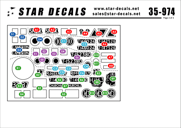 Star Decals 35-974 British Tanks in Italy #1 1/35 – Bild 2