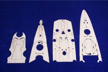MK1 Design MD-35013 Bismarck Wooden Deck TAM 1/350 – immagine 2