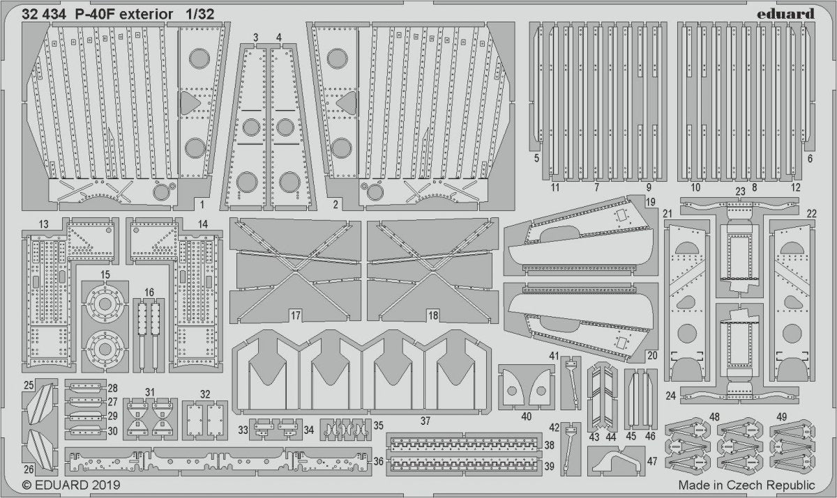 Eduard BIG3398 P-40F 1/32 TRUMPETER – image 9