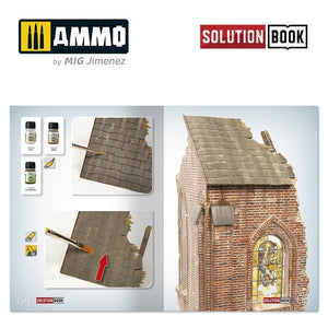 AMMO of Mig Jimenez 6510 How to Paint Brick Buildings. Colors &amp;amp; Weathering System Solution Book (Multilingual) – Bild 8