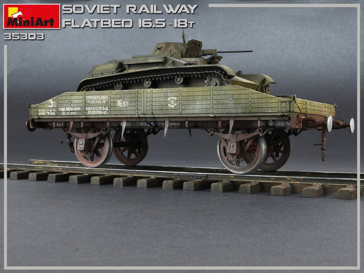 MiniArt 35303 Soviet Railway Flatbed 16.5-18t (1/35) – immagine 10
