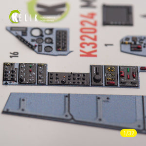 KELIK K32024 Mirage 2000C - interior 3D decals for Kitty Hawk/Zimi models kit 1/32 – image 7