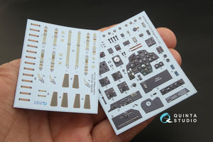 Quinta Studio QD32063 Bf 110C/D 3D-Printed &amp;amp; colored Interior on decal paper (for Dragon kit) 1/32 – immagine 2