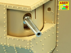 Aber 35L-207 Barrels for British WWI Tank Mk.V Male for 6 pdr (57mm) gun x 2pcs. 8mm Hotchkiss m.1909 x 4pcs. 1/35 – Bild 4