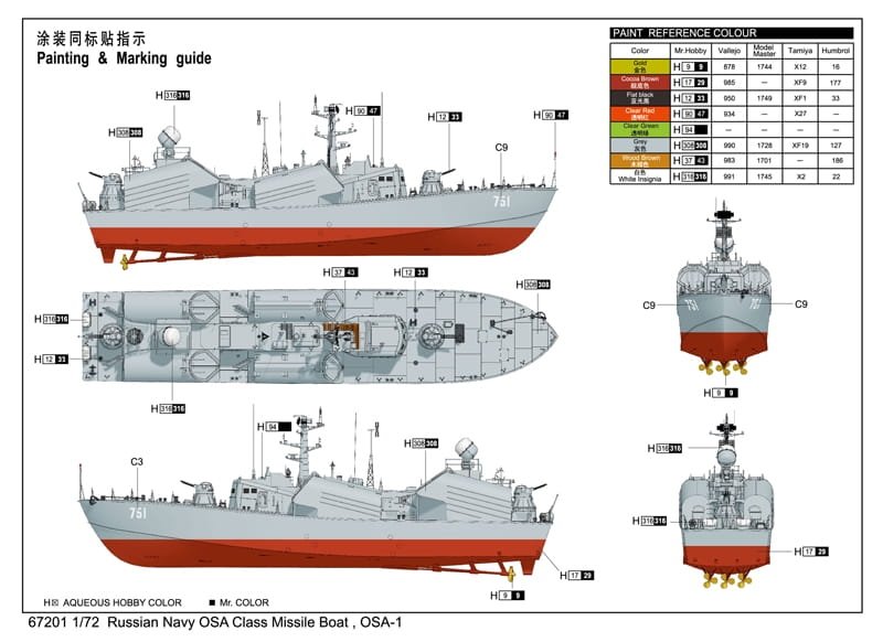 I Love Kit 67201 Russian OSA Class Missile Boat OSA1 1/72 – zdjęcie 3