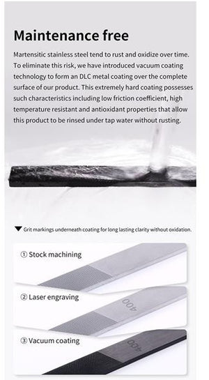 DSPIAE AT-FX01 Coated Stainless Steel File 400 / 800 (1 piece)