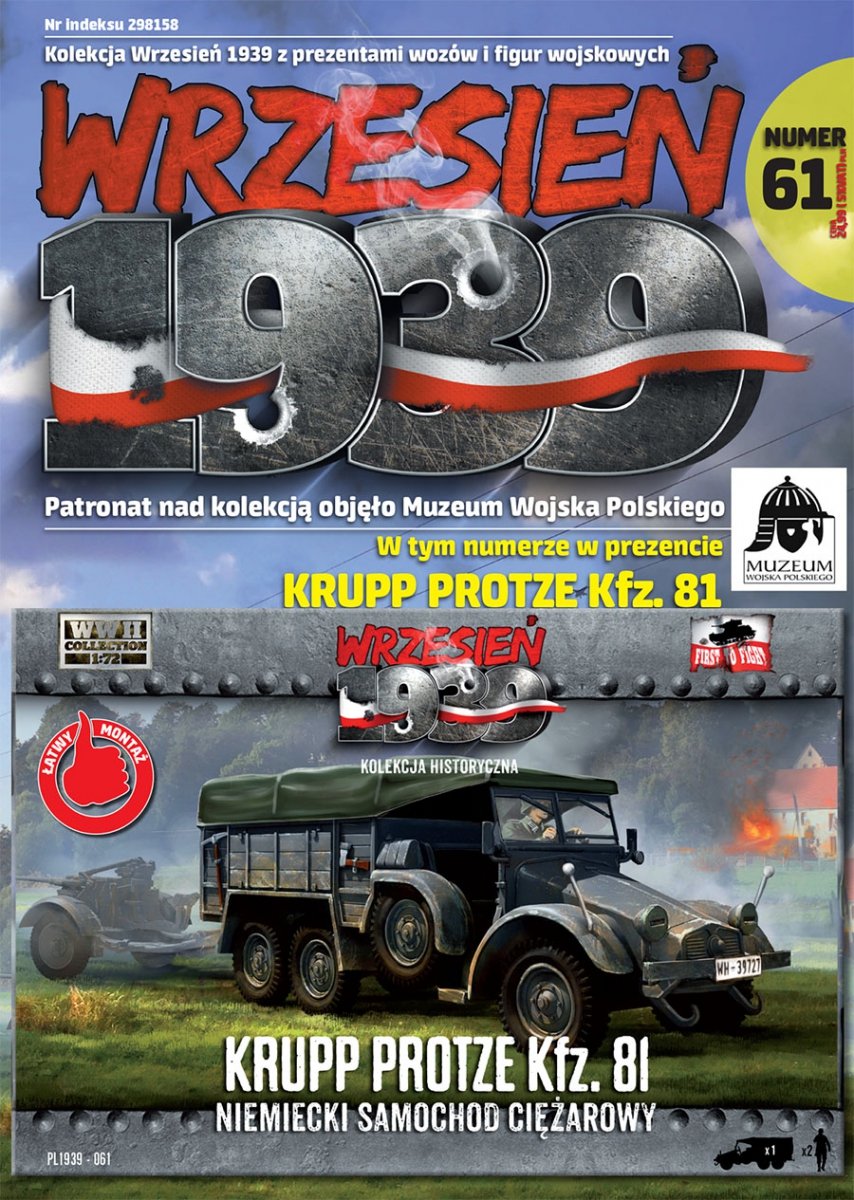 First to Fight PL061 German KRUPP PROTZE Kfz. 81 Truck (1/72)