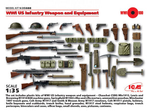 ICM 35688 WWI US Infantry Weapon and Equipment 1/35