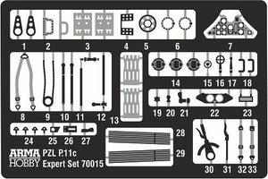 Arma Hobby 70015 PZL P.11c Expert Set 1/72 – obrázek 4