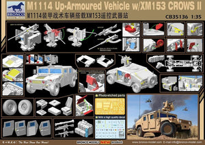 Bronco CB35136 M1114 Up-Armored Vehicle w/XM153 CROWS II (1/35) – image 2