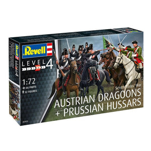 Revell 02453 Seven Years War AUSTRIAN DRAGOONS+PRUSSIAN HUSSARS 1/72 – Bild 2