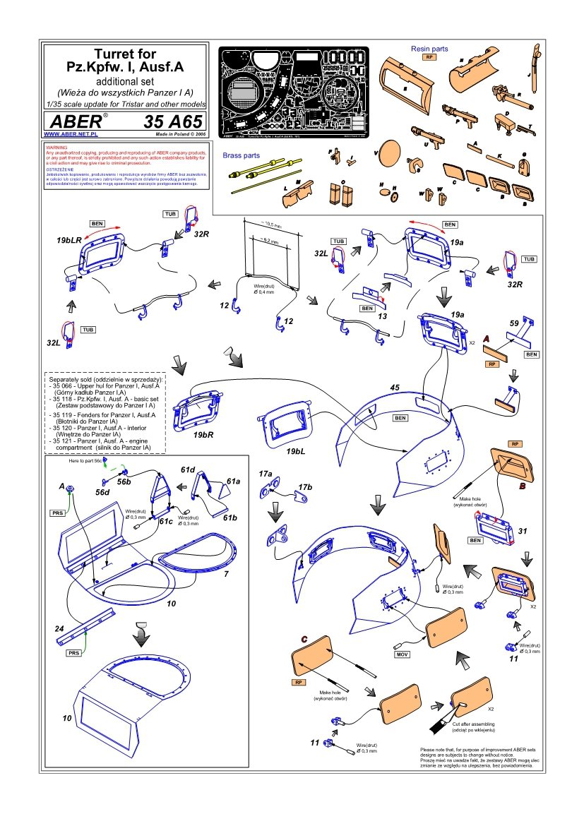 Aber 35A065 Turret for all Panzer IA (1/35) – image 6