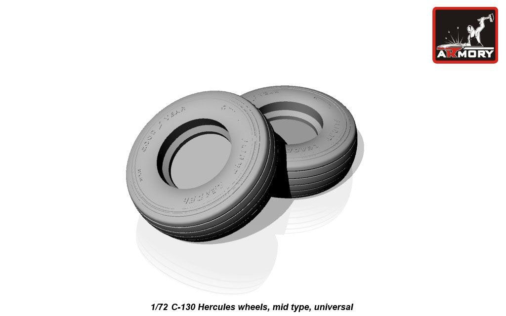 Armory Models AW72310 C-130 Hercules wheels, mid type 1/72 – image 5