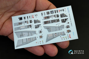 Quinta Studio QD32011 Mirage 2000B 3D-Printed &amp;amp; colored Interior on decal paper (for Kitty Hawk kit) 1/32 – image 3