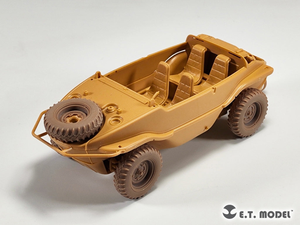 ET Model P35-136 WWII German Schwimmwagen Type166 Sagged wheels Wide For TAMIYA Kit 1/35 – Bild 6