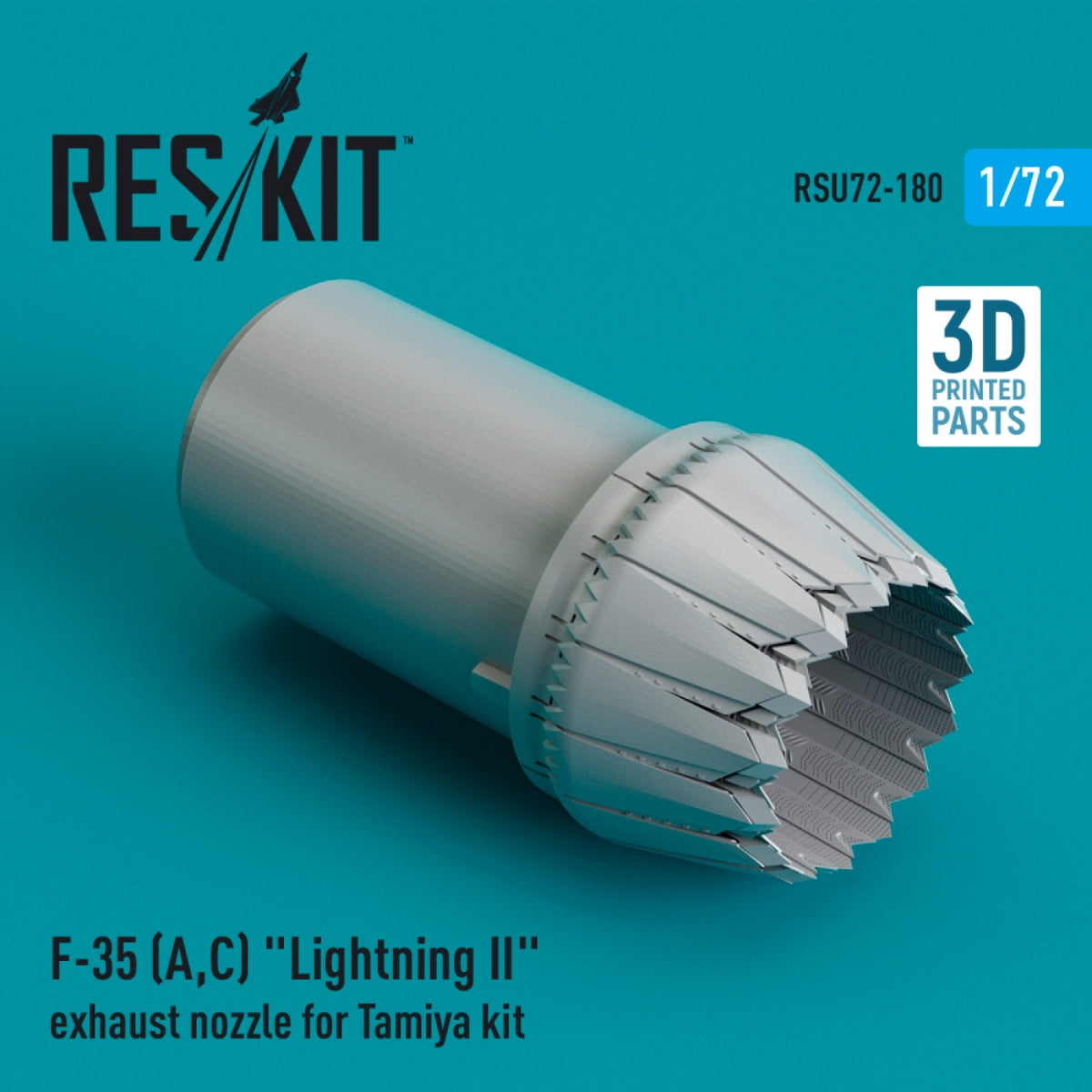 RESKIT RSU72-0180 F-35 (A,C) « LIGHTNING II » TUYÈRE D'ÉCHAPPEMENT POUR MAQUETTE TAMIYA (IMPRIMÉE EN 3D) 1/72 