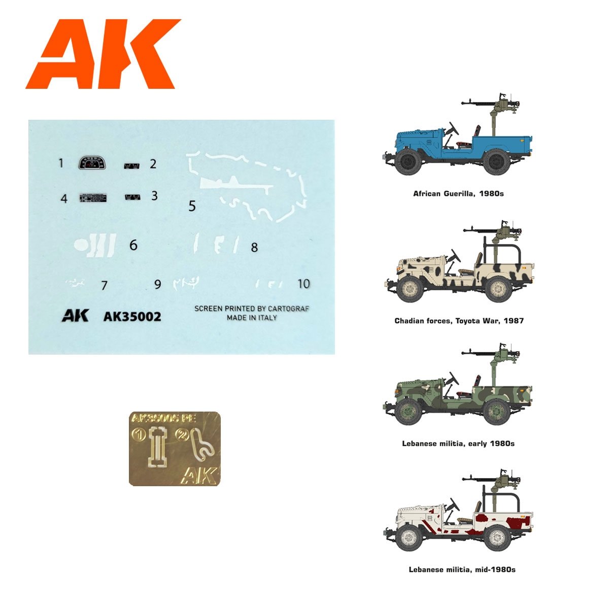 AK Interactive AK35002 FJ43 PICKUP WITH DSHKM 1/35 – image 3