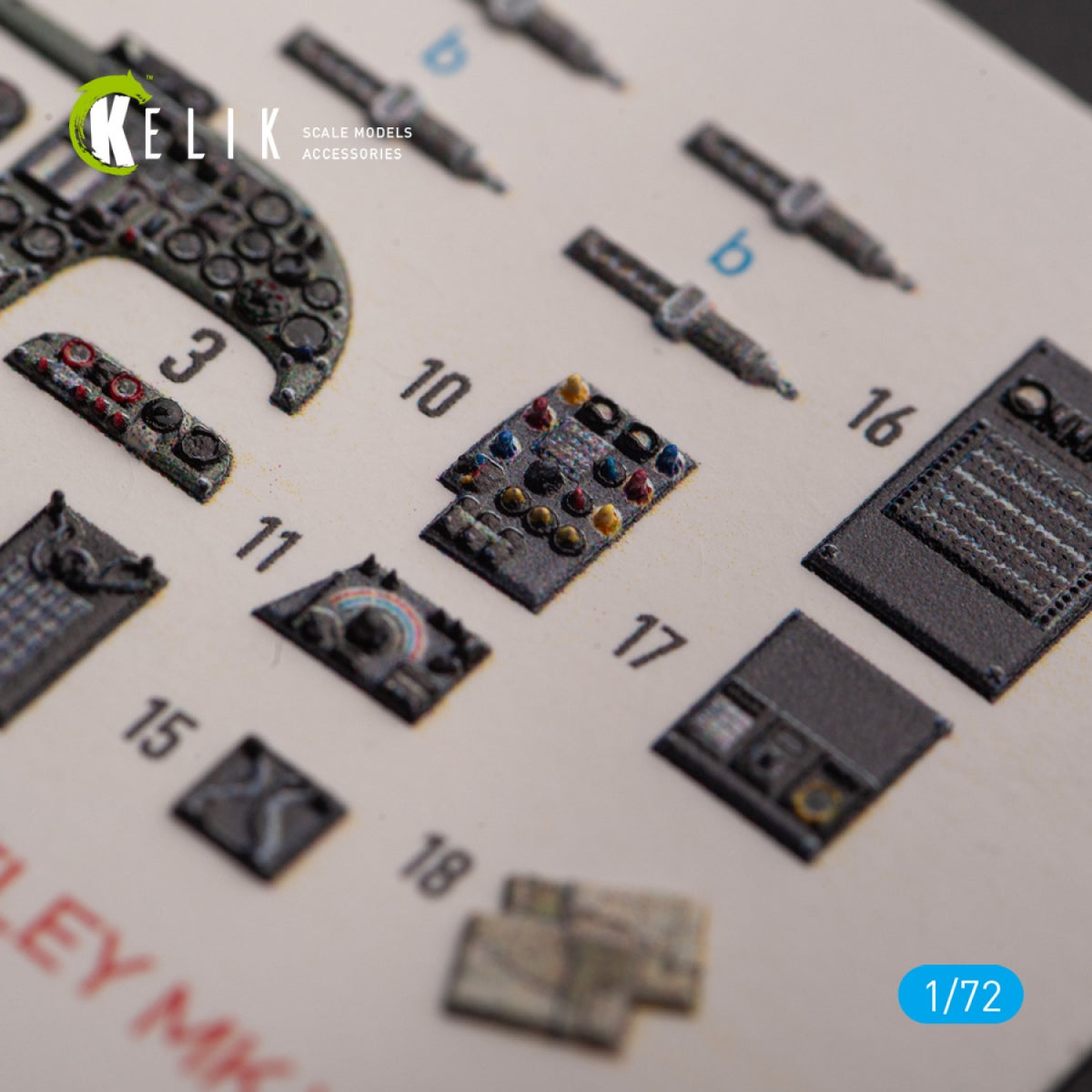 KELIK K72159 ARMSTRONG WHITWORTH WHITLEY MK.V - interior 3D decals for Airfix kit 1/72 – image 4