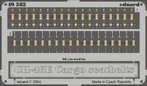 Eduard 49282 CH-46E/ D seatbelts cargo type 1/48 Academy
