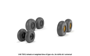 Armory Models AW48413 BAC TSR.2 wheels w/ weighted tires, type “b” (GY) 1/48 – Bild 4