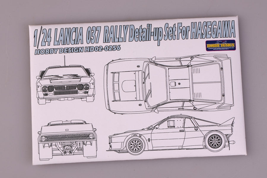 Hobby Design HD02-0256 Lancia 037 Rally - Detail Up Set 1984 Tour de Rally Winner (for Hasegawa) 1/24