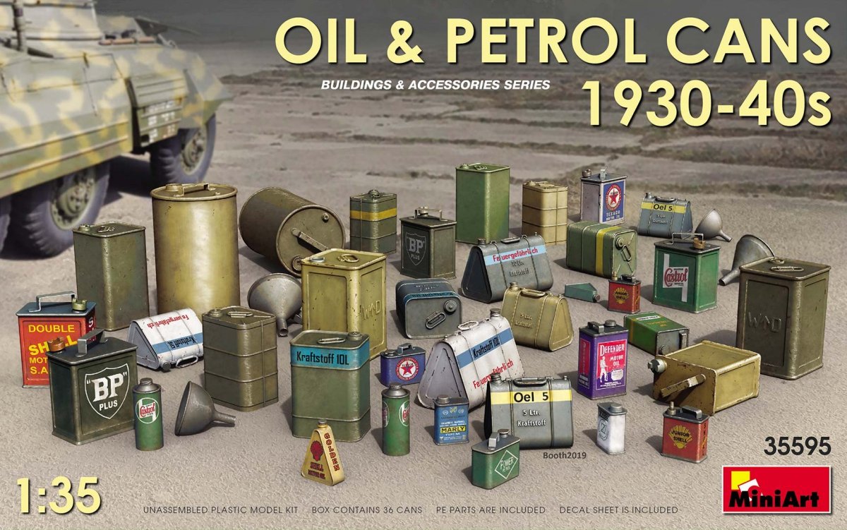 MiniArt 35595 CANONS D'HUILE ET D'ESSENCE ANNÉES 1930-40 (1/35)