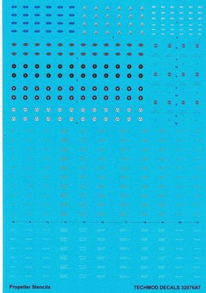 Techmod 32076 Propeller logos and stencils / Propeller markings 1/32 – immagine 3