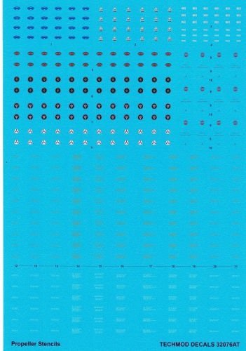 Techmod 32076 Propeller logos and stencils / Propeller markings 1/32 – immagine 3